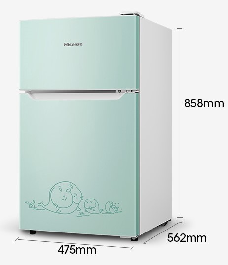 海信91L升双门小型节能电冰箱