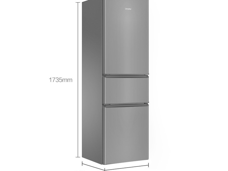 海尔出品统帅218L三开门小型节能小冰箱